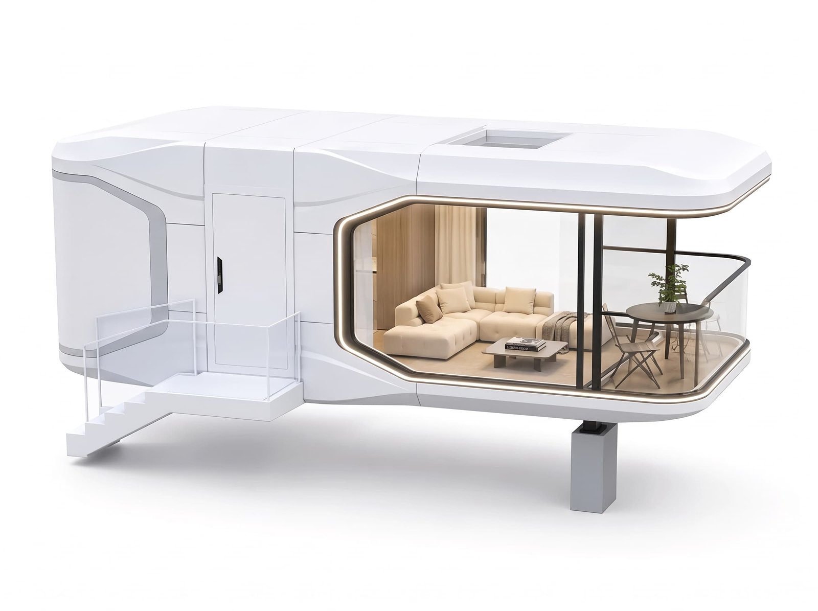 AeroPod Model E7 Studio 3D Architectural Render